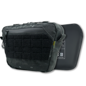 Сумка-напашник XL з балістичним пакетом 1 клас захисту Kiborg GU Сordura Dark Multicam 82006 фото