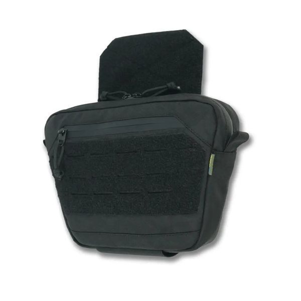 Сумка-напашник XL з балістичним пакетом 1 клас захисту Kiborg GU Сordura Black 82007 фото