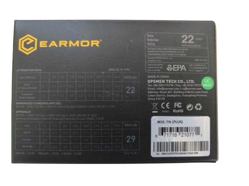 Тактичні навушники EARMOR M31 PLUS Олива 7164-О фото